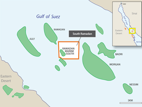 South Ramadan development concession in the Gulf of Suez offshore Egypt