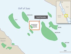 South Ramadan development concession in the Gulf of Suez offshore Egypt South Ramadan development concession in the Gulf of Suez offshore Egypt
