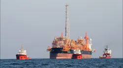 FPSO Cyrus at the oil layer of the South Pars gas field in the Persian Gulf