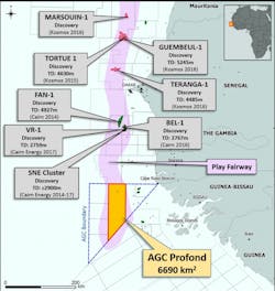 AGC Profond block in the offshore joint development zone between Senegal and Guinea-Bissau AGC Profond block in the offshore joint development zone between Senegal and Guinea-Bissau