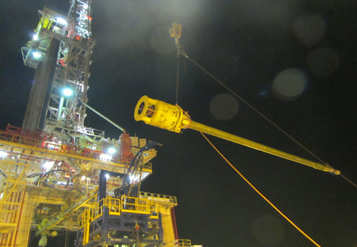 Moho Nord production riser installation