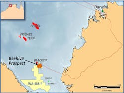 WA-488-P permit in the southern Bonaparte Gulf offshore northwest Australia