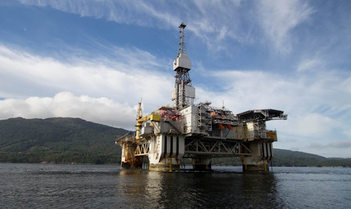 Njord A semisubmersible production platform