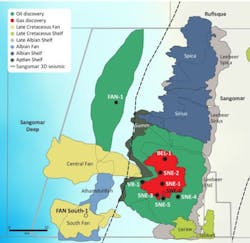FAN South-1 exploration well into the deepwater South FAN prospect offshore Senegal FAN South-1 exploration well into the deepwater South FAN prospect offshore Senegal