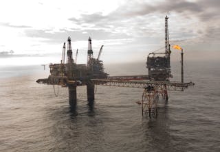 Beryl Alpha platform in the UK central North Sea