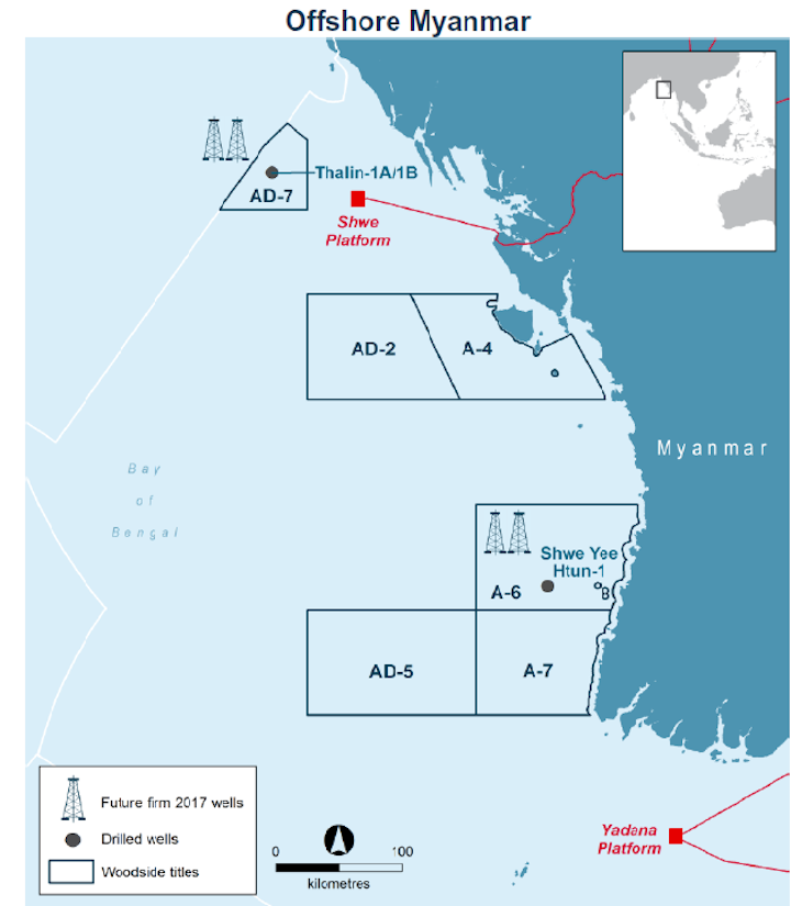 Woodside offshore Myanmar