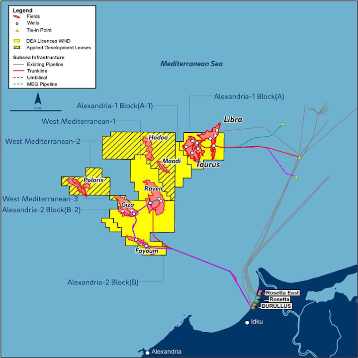 West Nile Delta development offshore Egypt