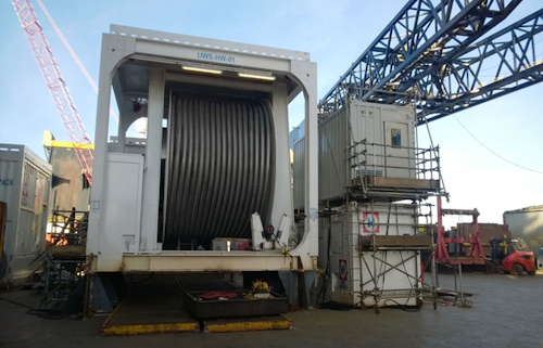 Offshore office container onboard Heerema Marine Contractors’ semisubmersible crane vessel Thialf