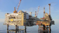 Forties Alpha platform in the UK North Sea