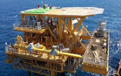 Sea Swift platform at the Amal field in the Gulf of Suez offshore Egypt Sea Swift platform at the Amal field in the Gulf of Suez offshore Egypt