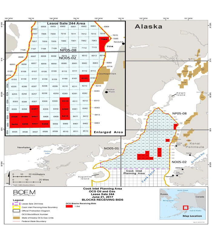 Cook Inlet Lease Sale 244 yields more than $3 million in high bids ...