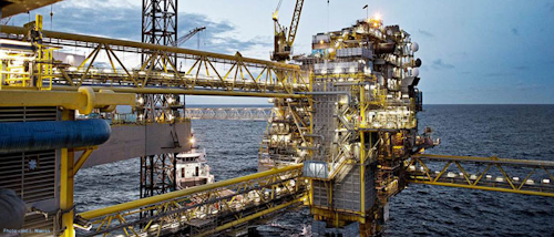 Tyra field in the Danish North Sea