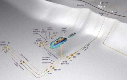 Karish and Tanin natural gas fields development plan