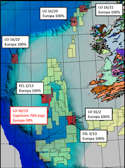 Frontier exploration licenses in the Porcupine basin offshore Ireland Frontier exploration licenses in the Porcupine basin offshore Ireland