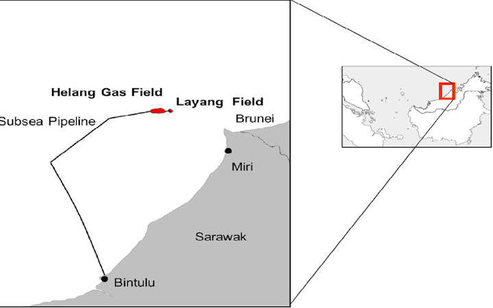 Layang gas field in block SK10 offshore Sarawak