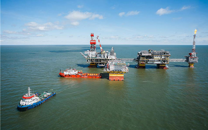 Vladimir Filanovsky field in the Russian sector of the Caspian Sea