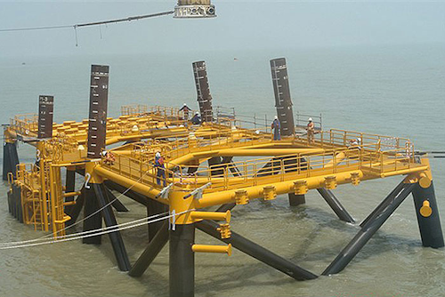 Platform jacket A for the South Pars Phase 13 project in the Persian Gulf