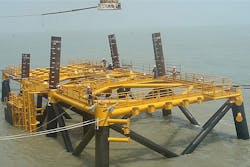 Platform jacket A for the South Pars Phase 13 project in the Persian Gulf