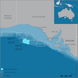 Petroleum titles in the Great Australia Bight offshore South Australia