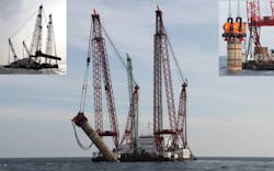 CAPE Holland’s Vibro lifting tool lifting in the Dutch North Sea CAPE Holland’s Vibro lifting tool lifting in the Dutch North Sea