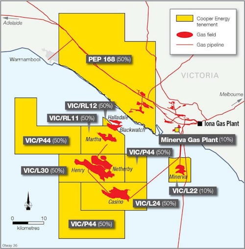 Sole field in the Gippsland basin offshore southeast Australia