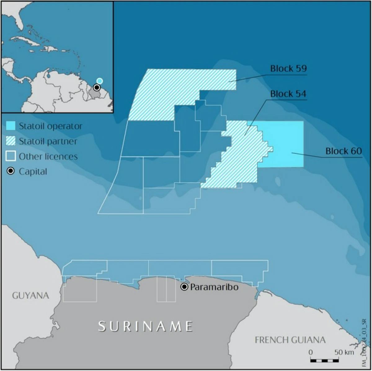 Blocks 59 and 60 offshore Suriname