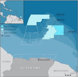 Blocks 59 and 60 offshore Suriname Blocks 59 and 60 offshore Suriname