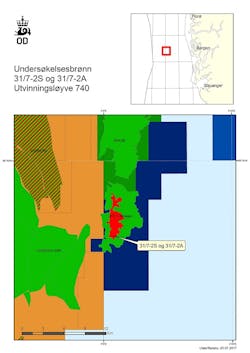 31/7-2S Brasse side track appraisal well in the license PL 740 in the Norwegian North Sea 31/7-2S Brasse side track appraisal well in the license PL 740 in the Norwegian North Sea
