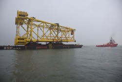 Sailaway of the Culzean central processing facilities jacket Sailaway of the Culzean central processing facilities jacket