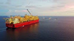 Shell&apos;s Prelude FLNG vessel