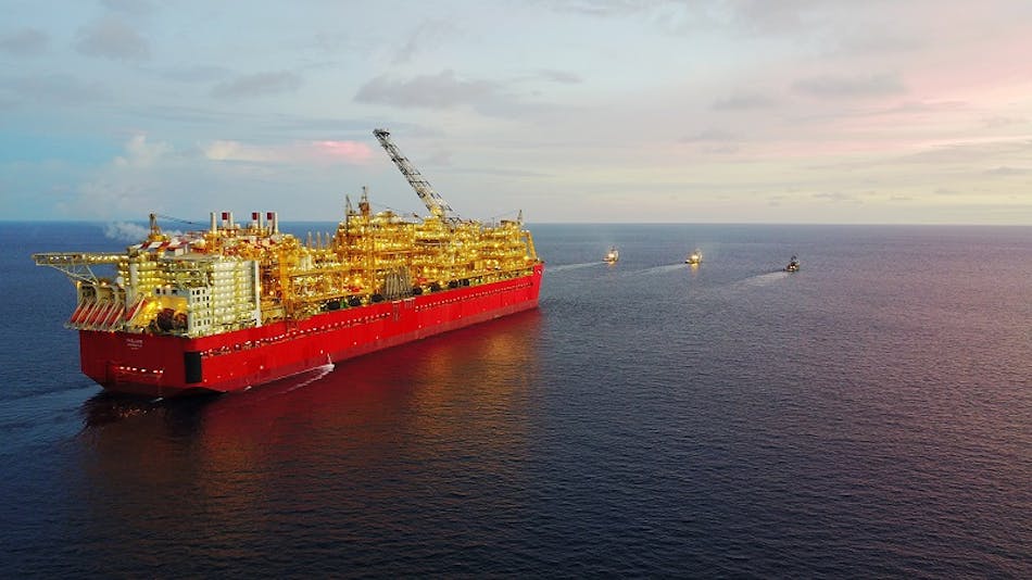 Shell&apos;s Prelude FLNG vessel