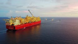 Shell's Prelude FLNG vessel Shell's Prelude FLNG vessel