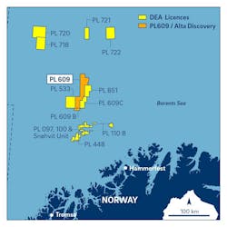 License PL609 in the southern Barents Sea