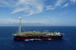 FPSO Cidade de Mangaratiba at the Lula field in the presalt Santos basin FPSO Cidade de Mangaratiba at the Lula field in the presalt Santos basin