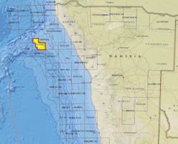 block PEL 0029 offshore Namibia