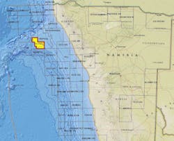 block PEL 0029 offshore Namibia block PEL 0029 offshore Namibia