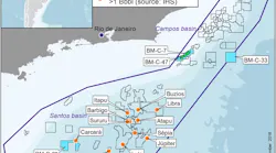 BM-S-8 license in the Santos basin offshore Brazil