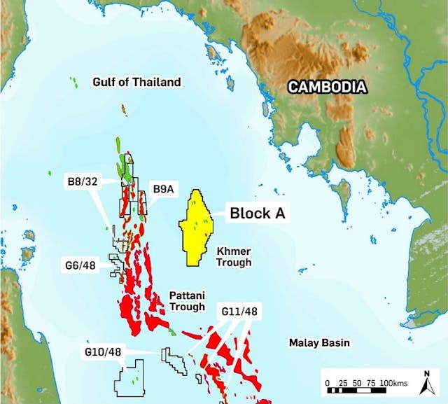 Block A offshore Cambodia