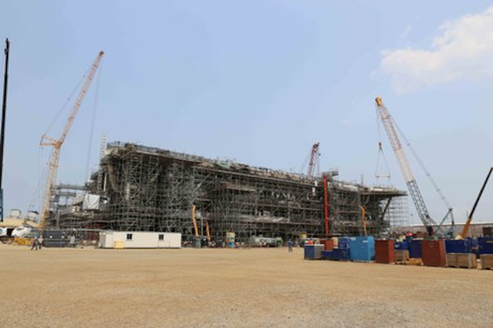 Main support frame of the Johan Sverdrup Phase 1 drilling platform