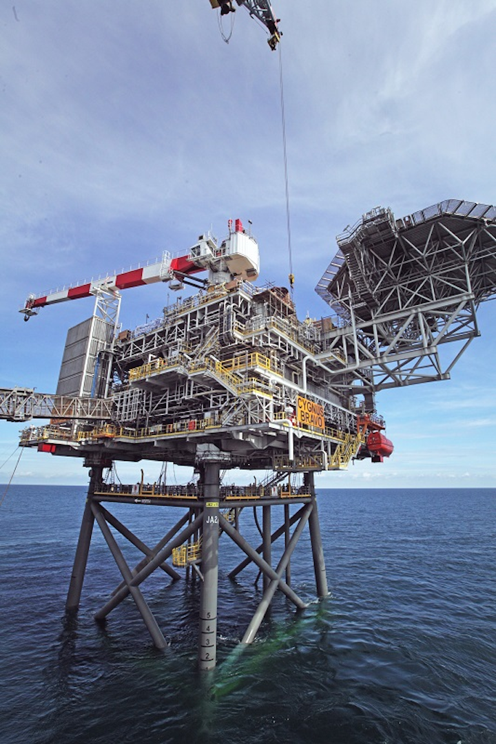 Cygnus Bravo satellite wellhead platform