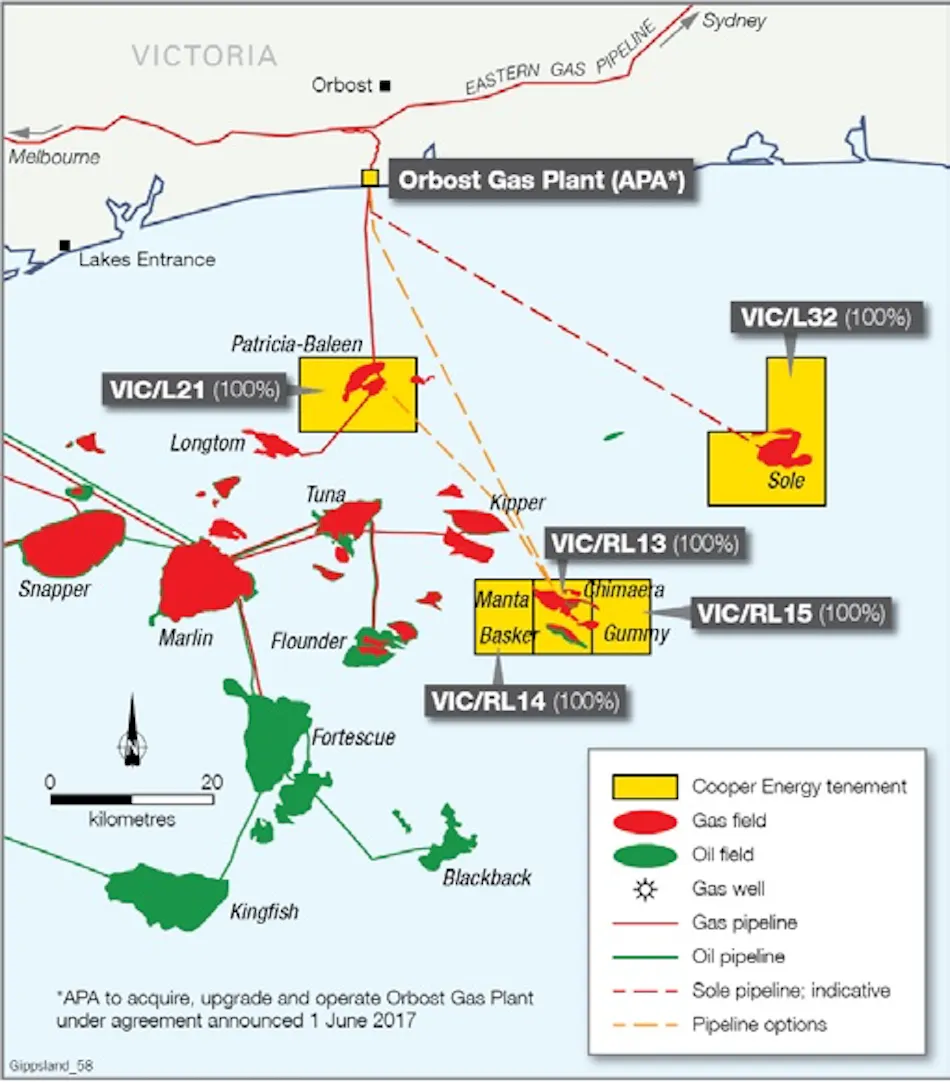 Cooper commits to Sole gas project in the Gippsland basin | Offshore