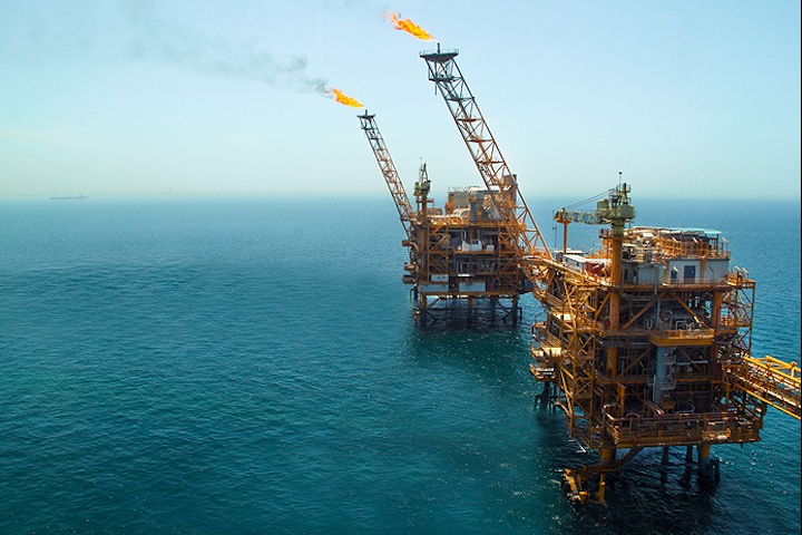 Soroush platform in the Persian Gulf