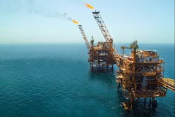 Soroush platform in the Persian Gulf Soroush platform in the Persian Gulf