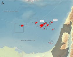 Karish and Tanin gas fields offshore Israel