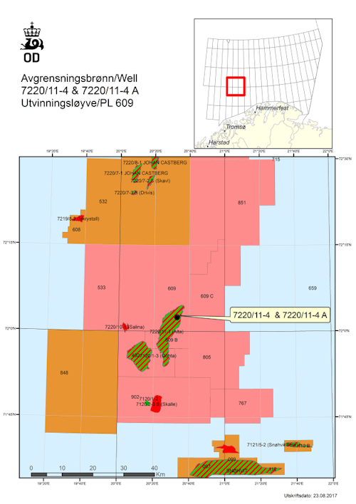 Lundin Norway's latest appraisal wells on the Alta field in the Barents Sea