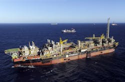 P-58 platform in the Campos basin P-58 platform in the Campos basin