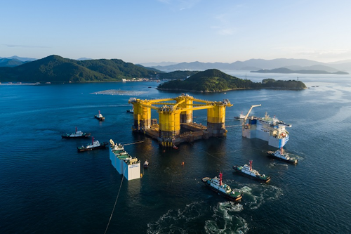 The hull of Shell’s Appomattox platform