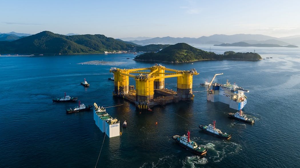 Shell’s Appomattox platform hull en route to Ingleside | Offshore