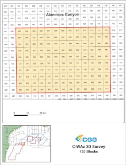 CGG’s AC CWAz survey in southern Alaminos Canyon in the Gulf of Mexico CGG’s AC CWAz survey in southern Alaminos Canyon in the Gulf of Mexico