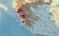 Katakolo offshore western Greece